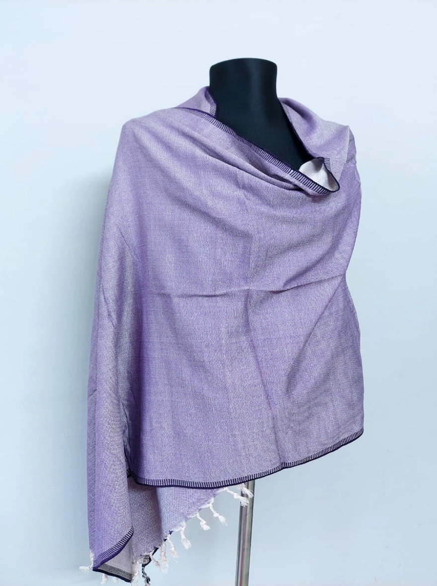 Lavender Mélange Woven Shawl