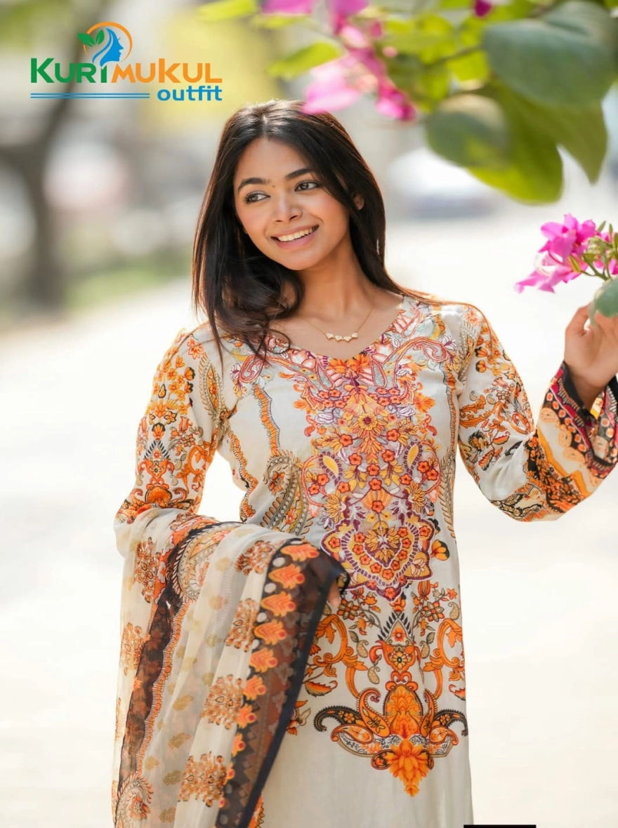 Indian Premium Embroidered 3-Piece Cotton Collection