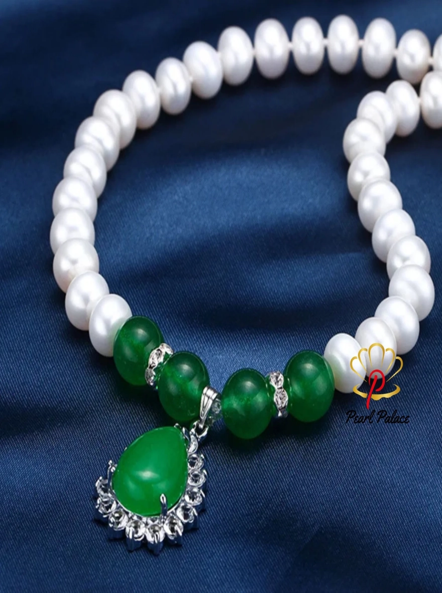 Natural Freshwater Pearl Necklace, High Luster AAAA Grade Round Pearl Necklace jewelry