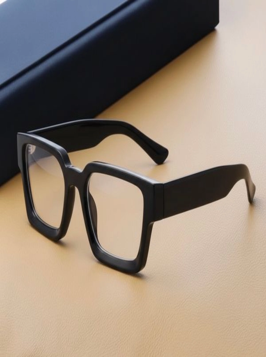 Stylish fat black frame eyeglass