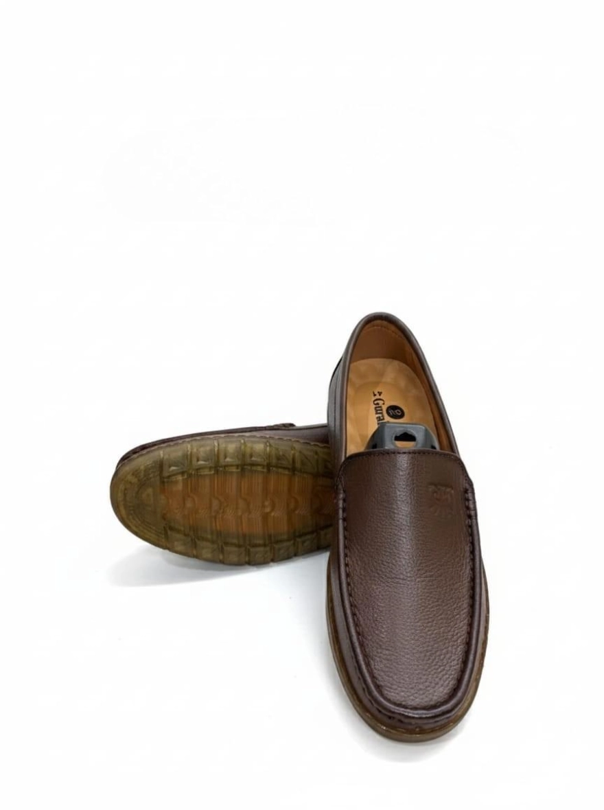 Premium Genuine Leather Loafers for Men - Brown