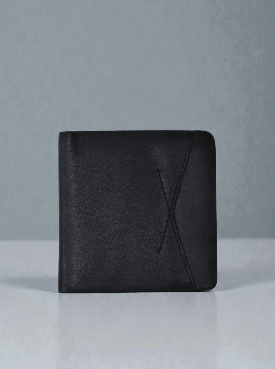 Zays Handcrafted Premium Leather Bifold Short Wallet Bottle Green - Black -Chocolate