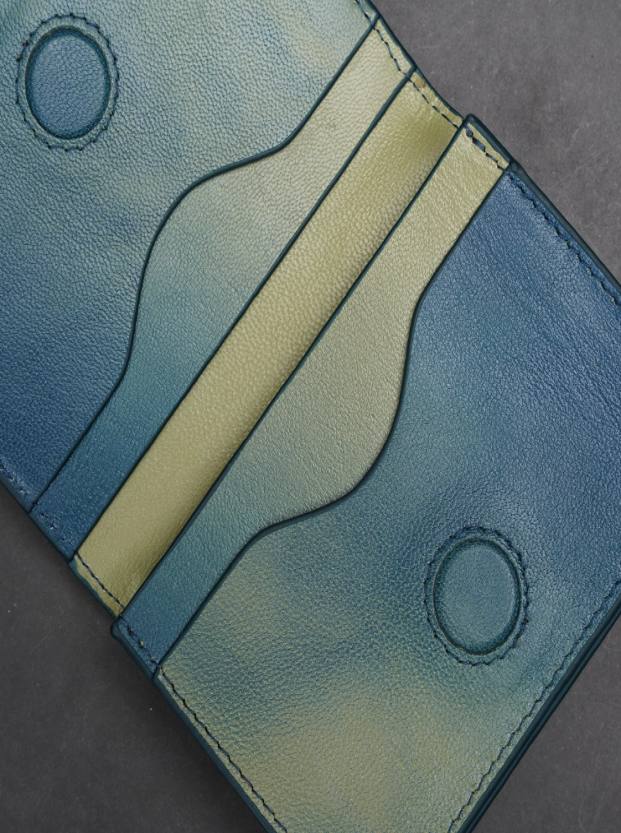 Zays Premium Eco-Friendly Leather Magnetic Card Holder Mini Wallet Mix Color