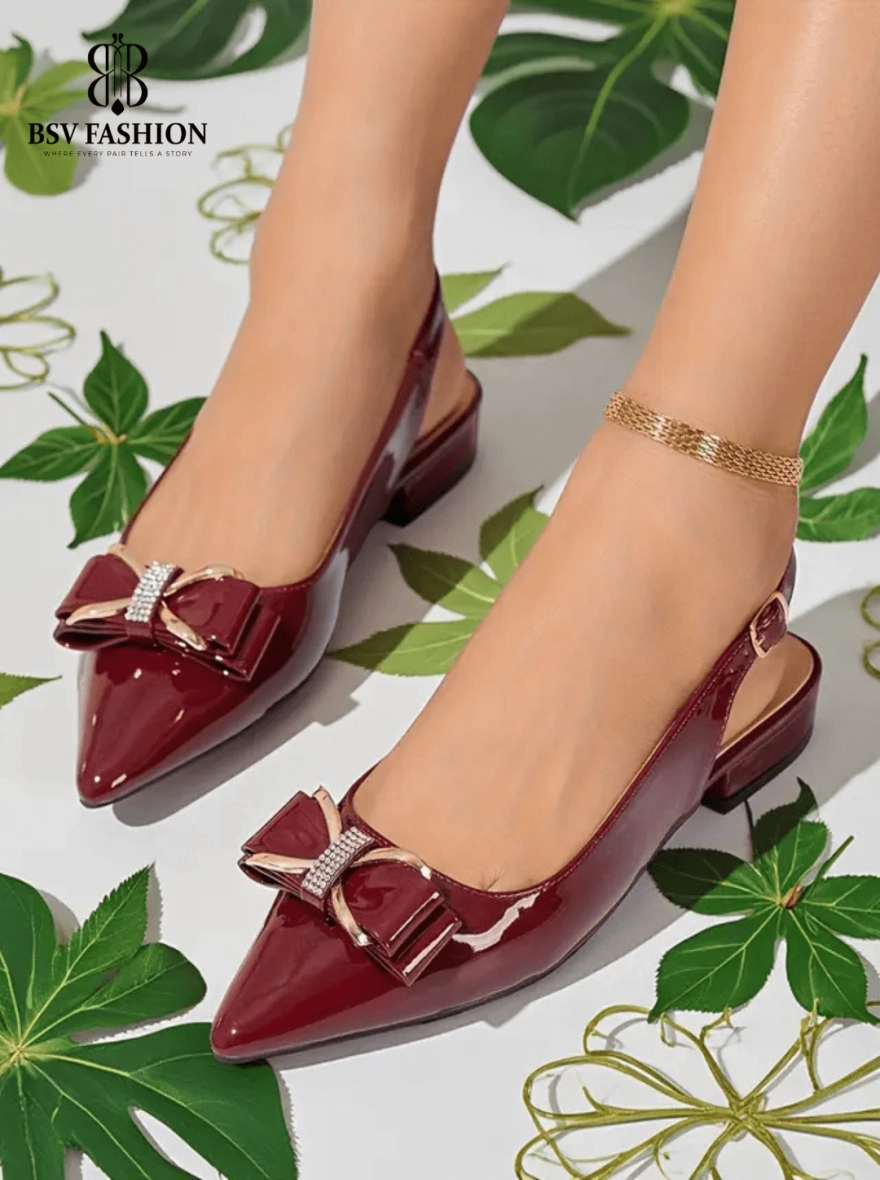 Elegant 1-Inch Block Heel Pumps