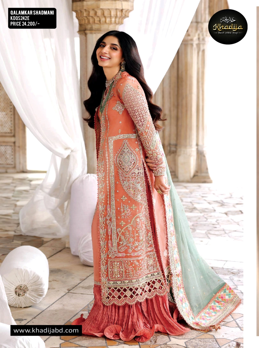Qalamkar Shadmani Formals Wedding-Unstitched