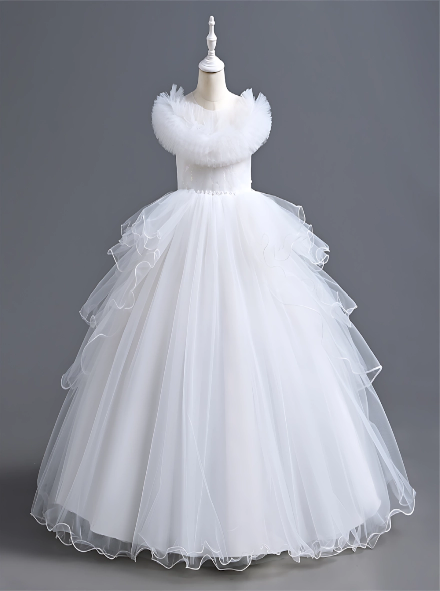 Imported China White Luxury Party Frock