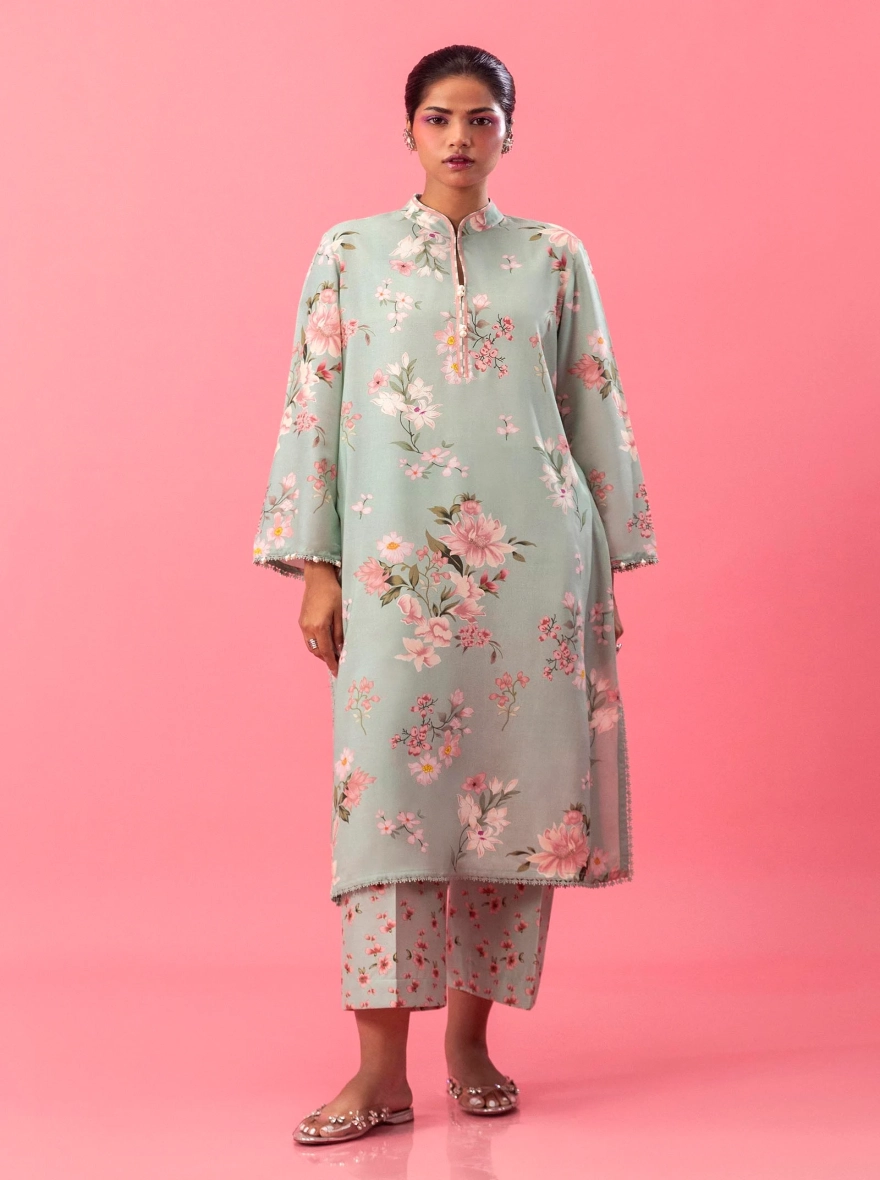 Sana Safinaz Mahay – Digital Printed Linen & Cambric 2-Piece Suit-unstitched