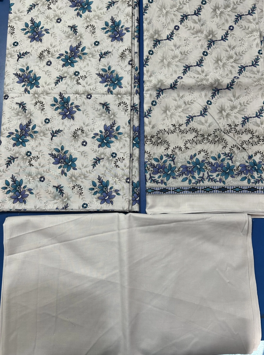 Lakhany Fabron – Printed Unstitched Lawn 3-Piece