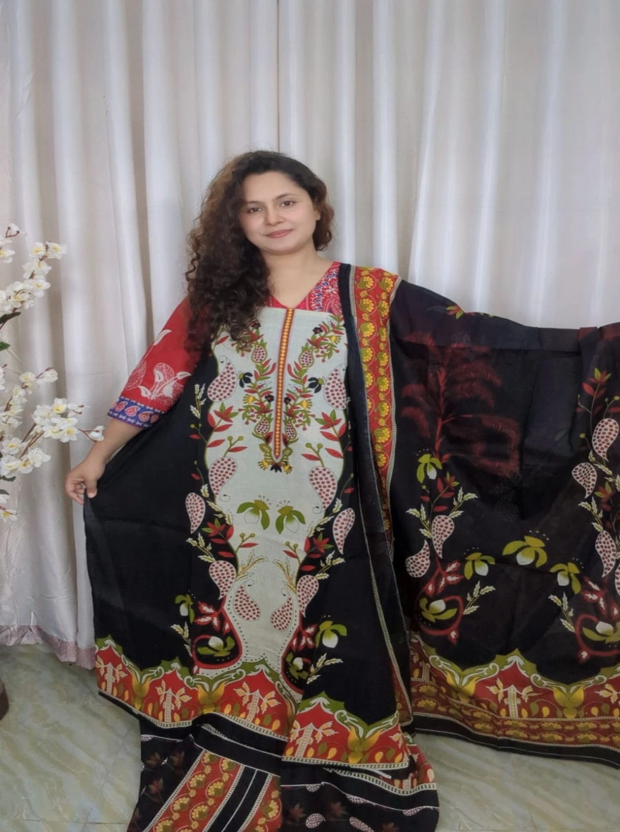 Summer Breeze Zam Zam Cotton Digital Printed Unstitched 3-Piece Collection