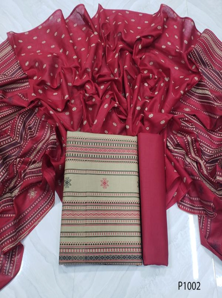 Royal Heritage Digital Print Premium Slab Cotton 3-Piece Set-P1002