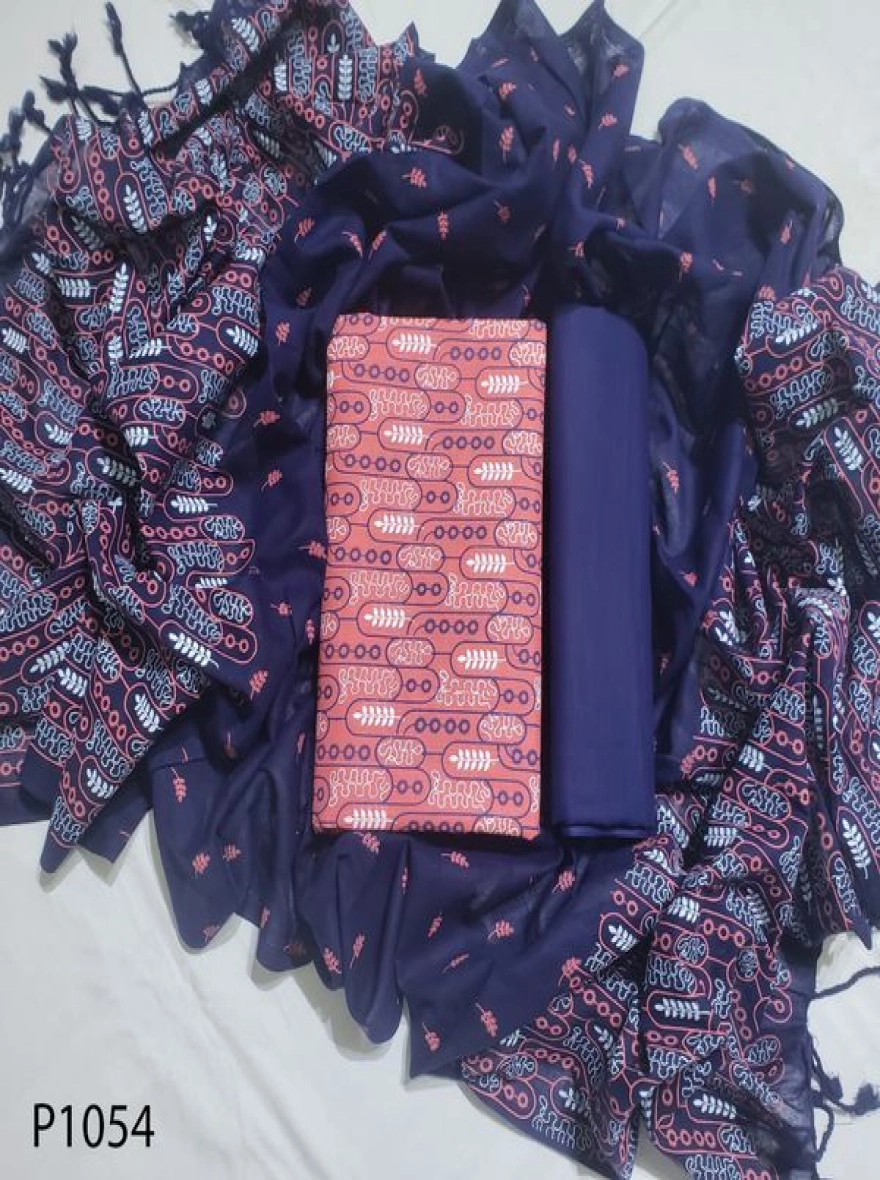 Royal Heritage Digital Print Premium Slab Cotton 3-Piece Set-P1054