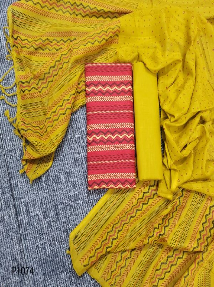 Royal Heritage Digital Print Premium Slab Cotton 3-Piece Set-P1074