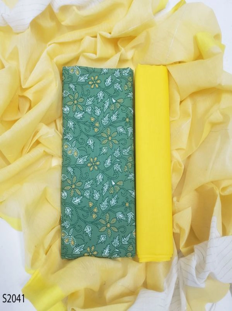 Premium Quality Unstitch 3 Pieces-S2041