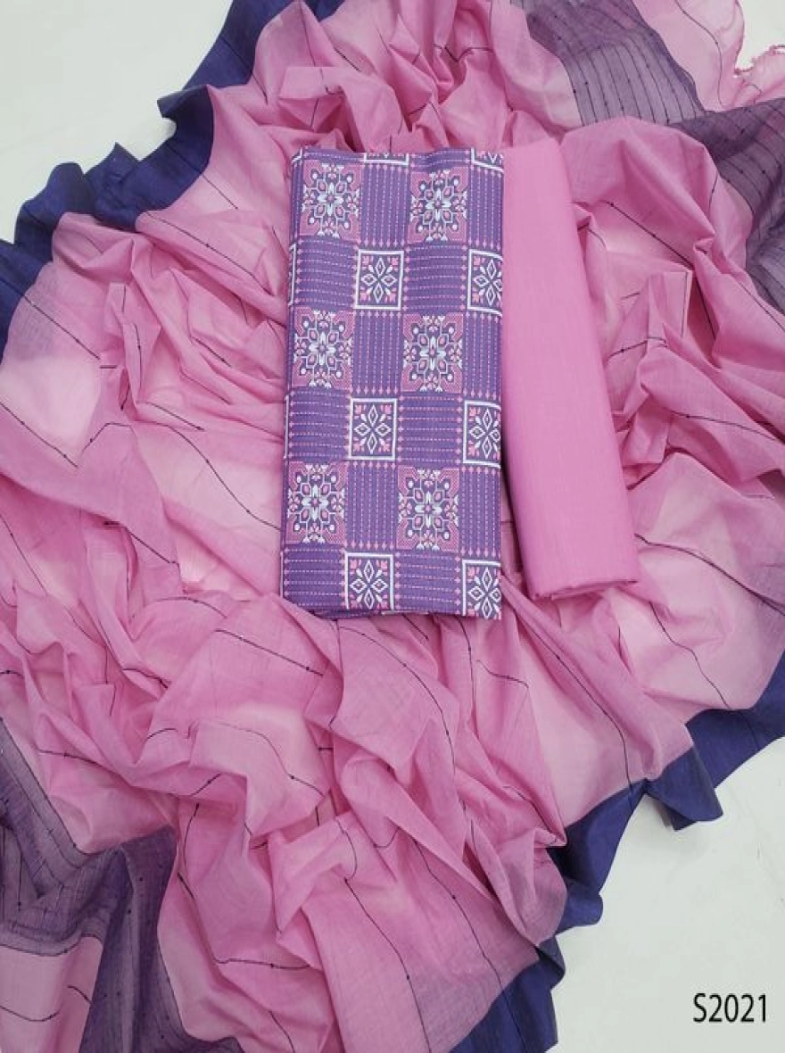 Premium Quality Unstitch 3 Pieces-S2021