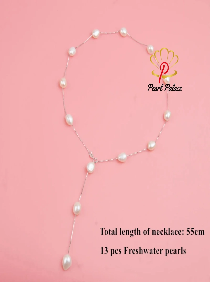 Celestial Cascade Baroque Silver Lariat