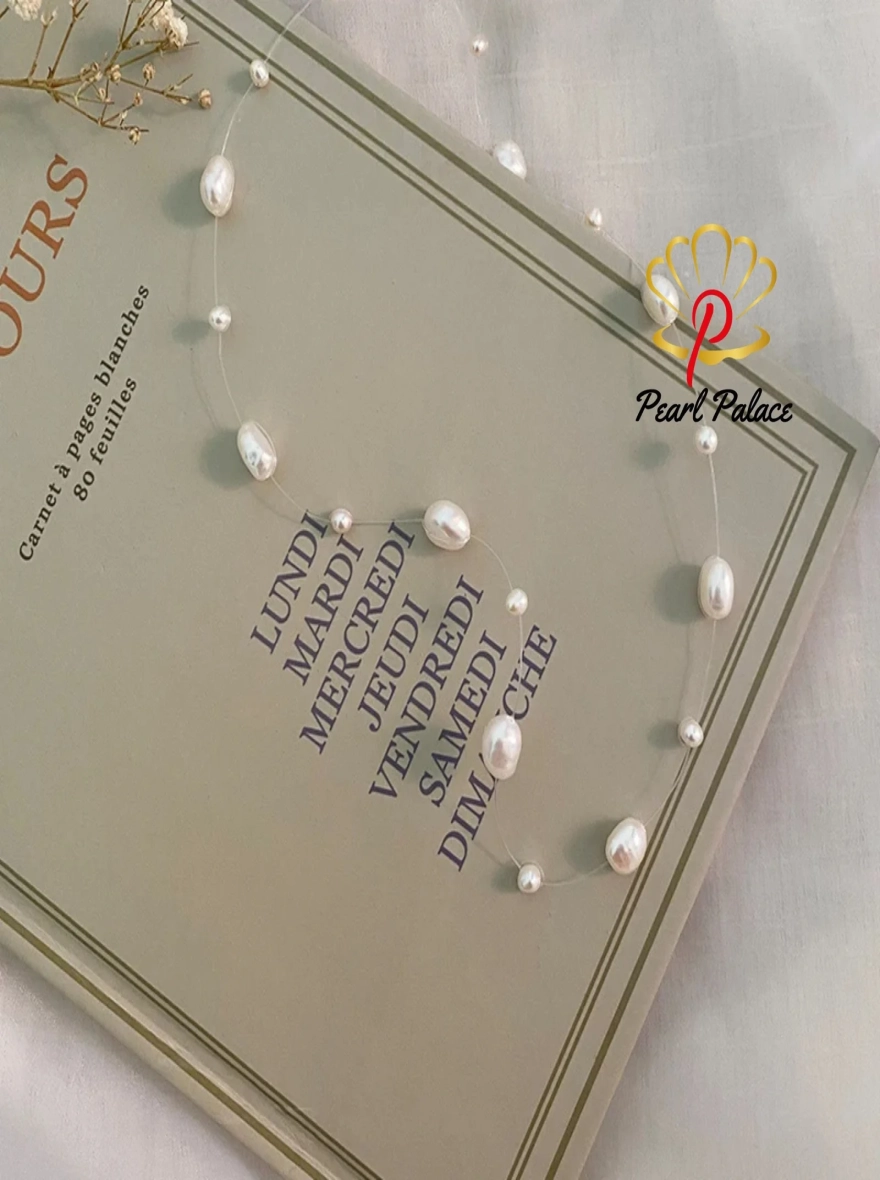 Natural Baroque Pearl Necklace 925 Sterling Silver Accessory Jewelry Gifts for Women