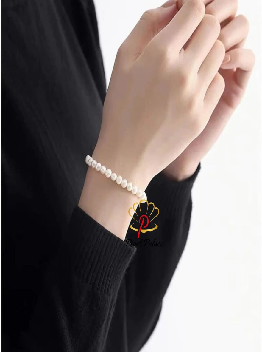 Natural Pearl cute white bracelet