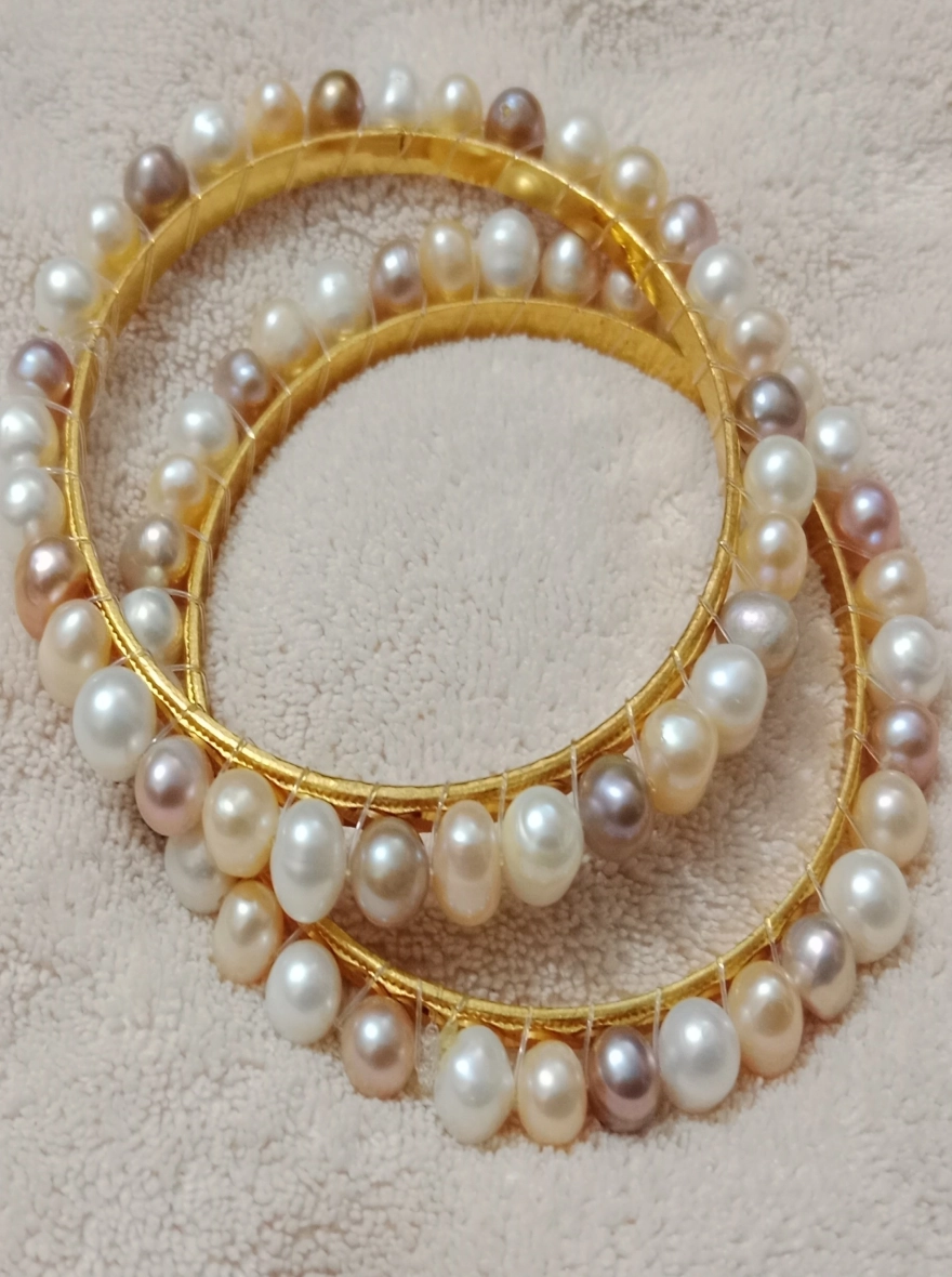 Multicolor Fresh Water  Pearl Bangle