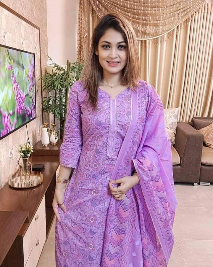 Lilac Floral Bliss Premium 3-Piece Salwar Kameez Suit