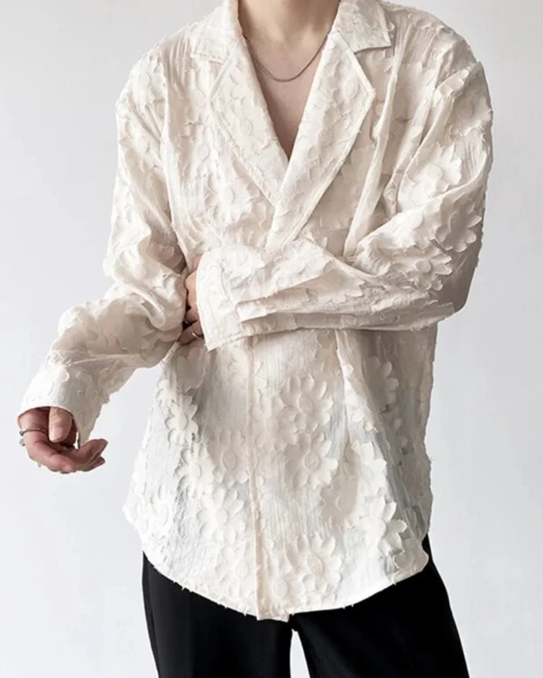 Premium Solid Color Embroidery Casual Shirt