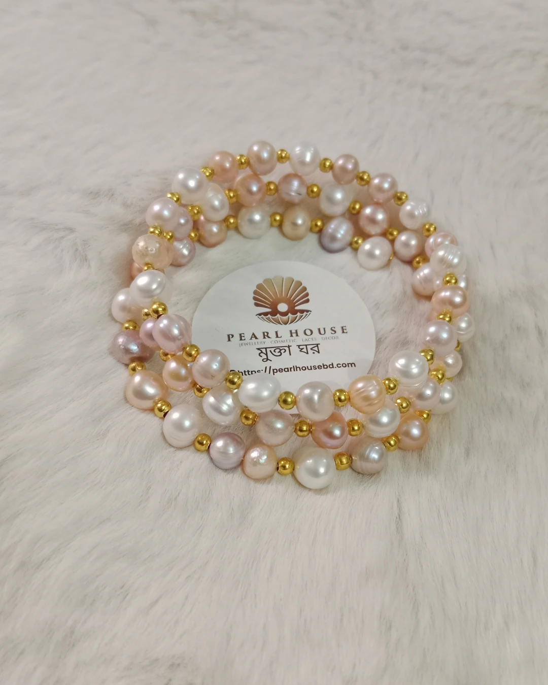 Pearl Adjustable 3 layer Bracelet 