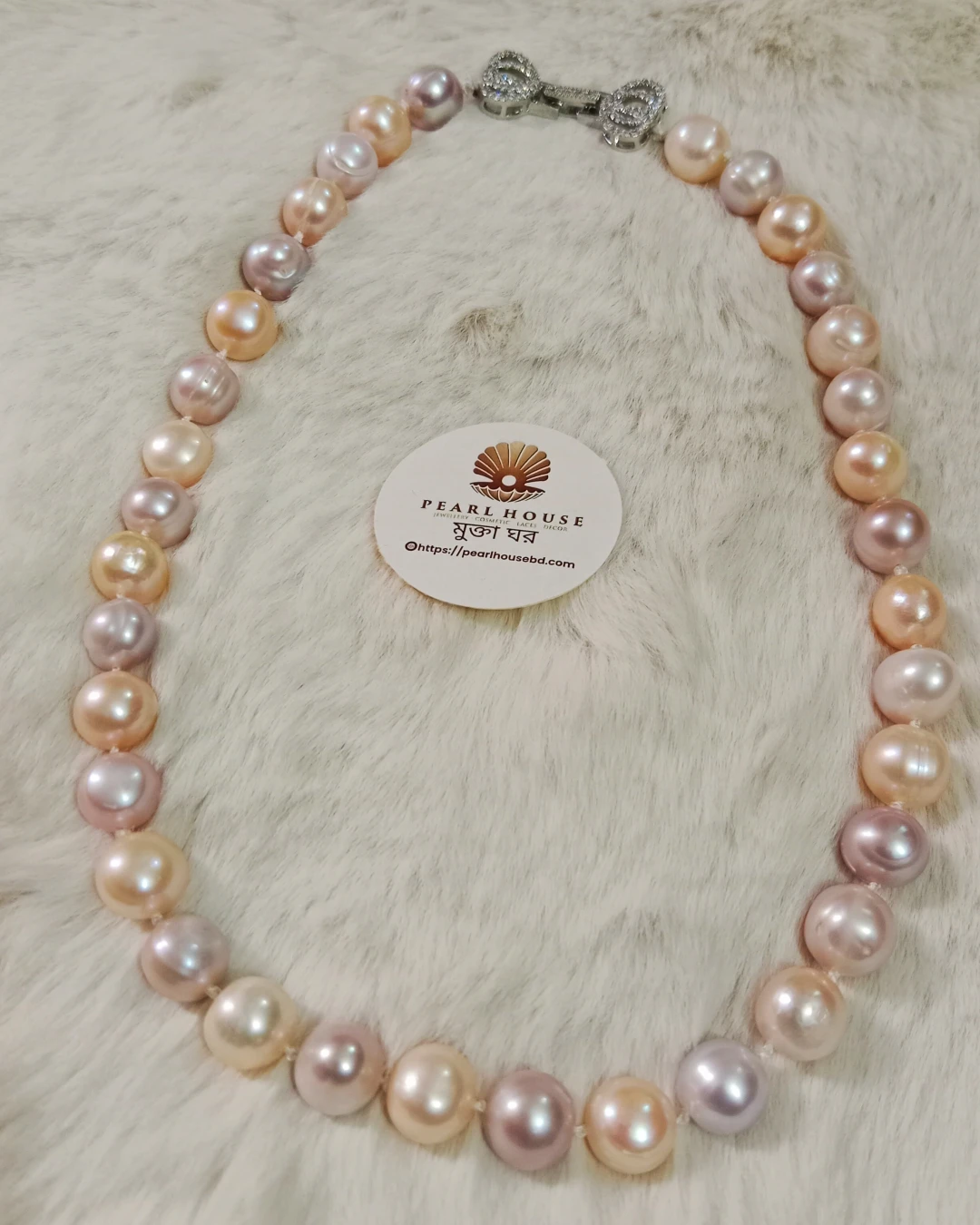Premium quality Multicolor  pearl One layer necklace 