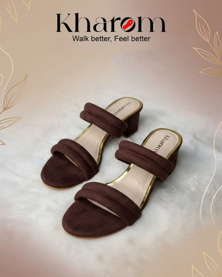 Twilight Sparkle Multi-Strap Mules-Brown