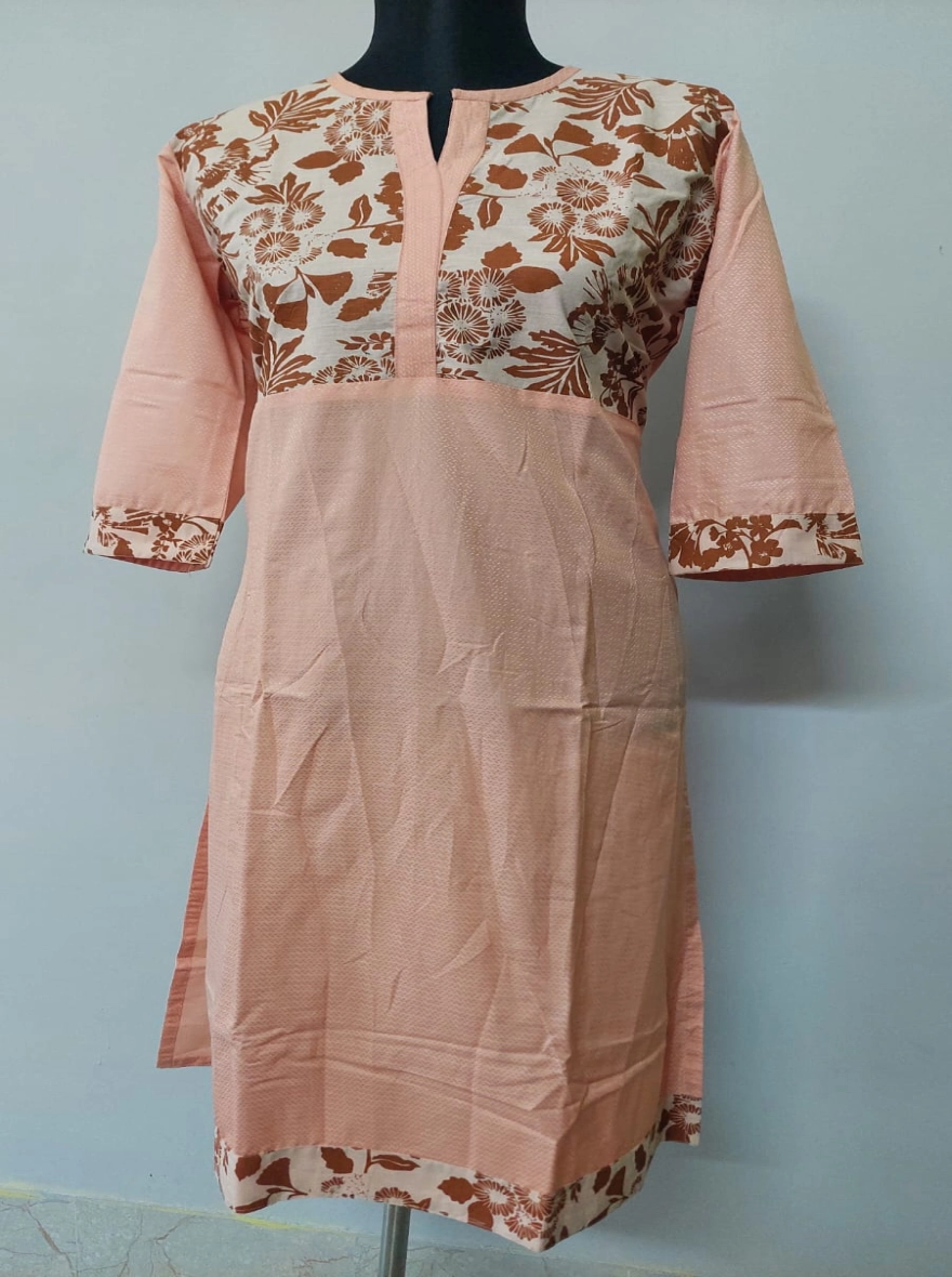 Peach Blossom Zari Kurta