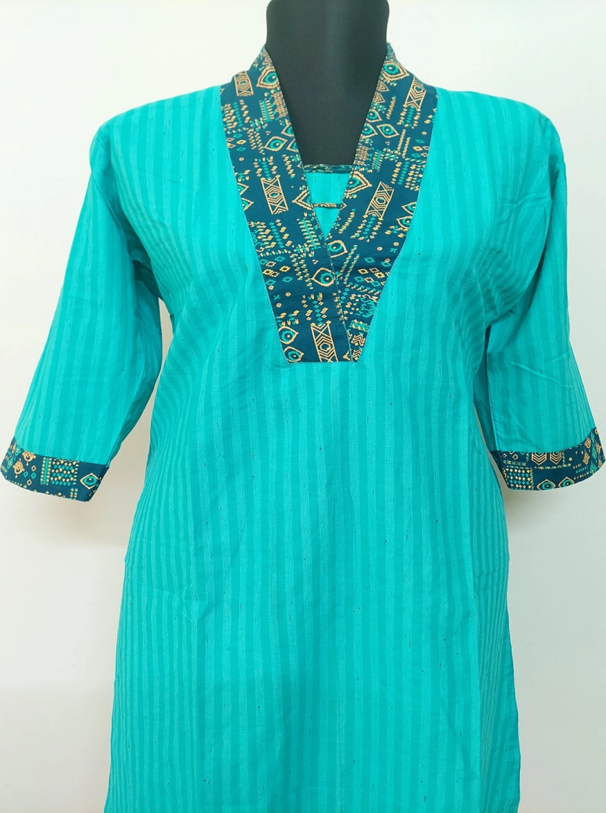 Aqua Striped Delight - Single Kurt