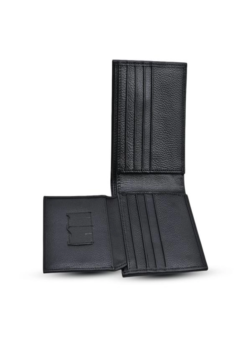 ProX High Quality Original Cow Leather Wallet_FW-2722 Black