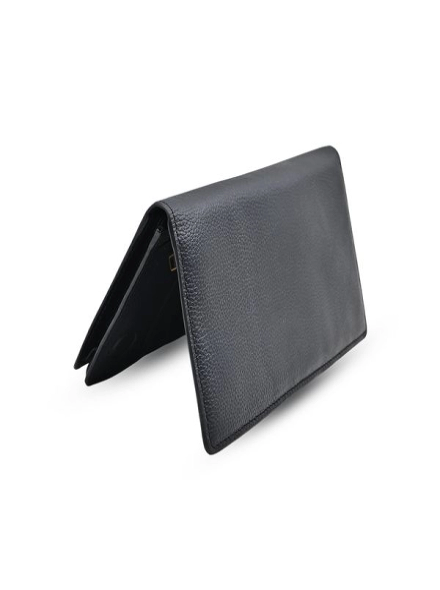 ProX High Quality Original Cow Leather Wallet_PW-2715 Black