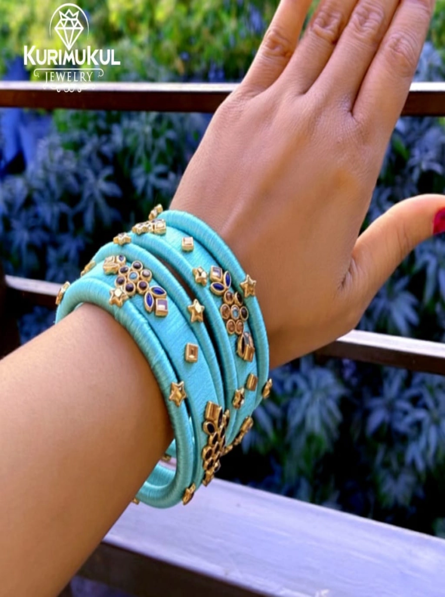 Emerald Garden Bangle Stack