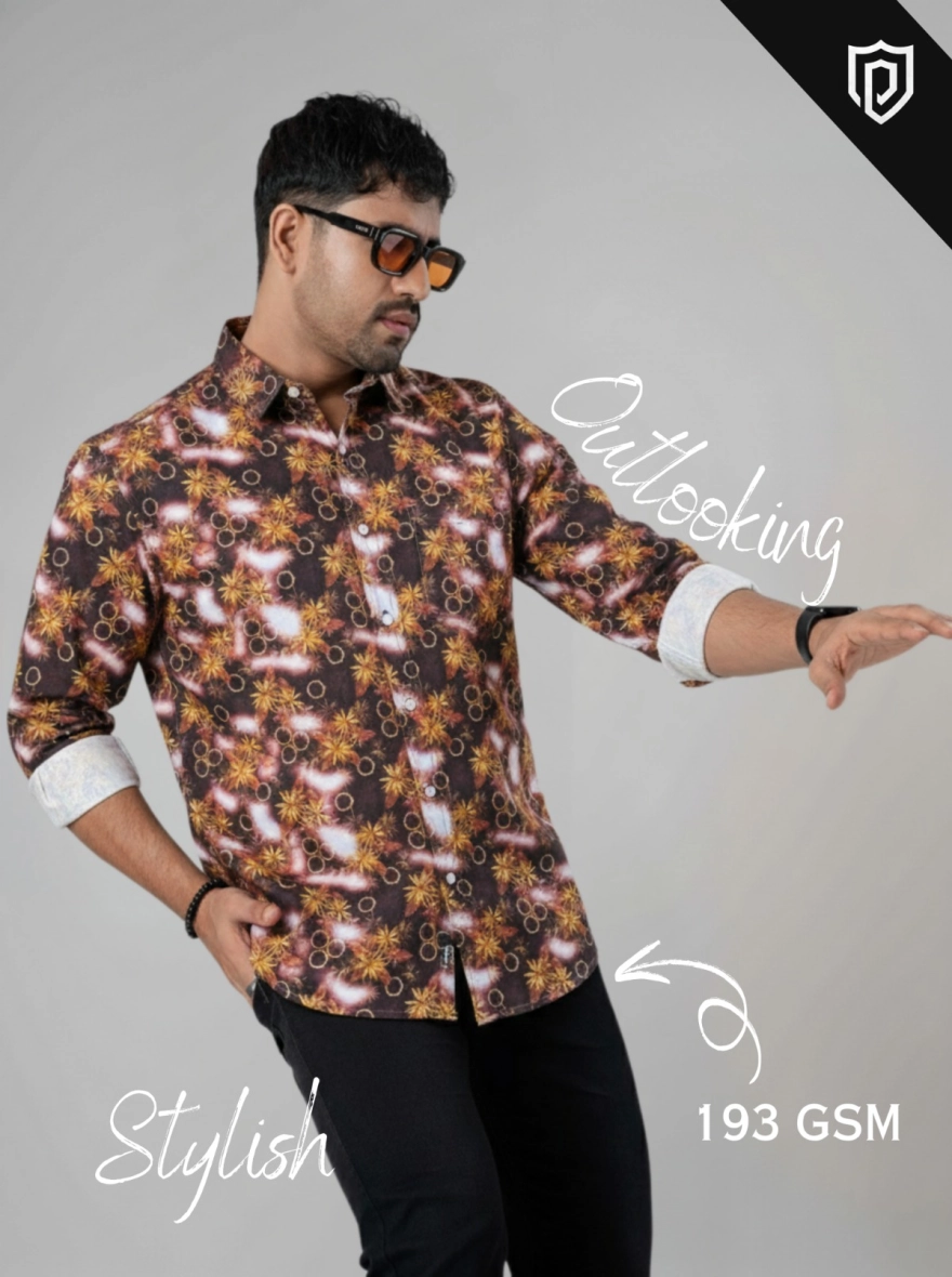 Obsidian Ring & Bloom Statement Shirt