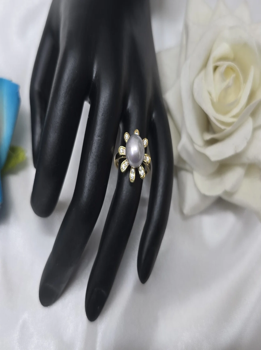 Silver Pearl Rings — Sunbeam Grace