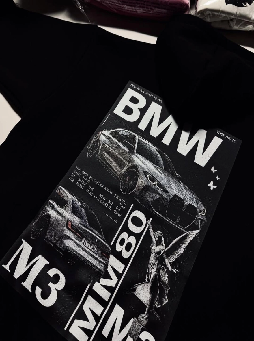 BMW F30 Graphic Printed Unisex Hoodie