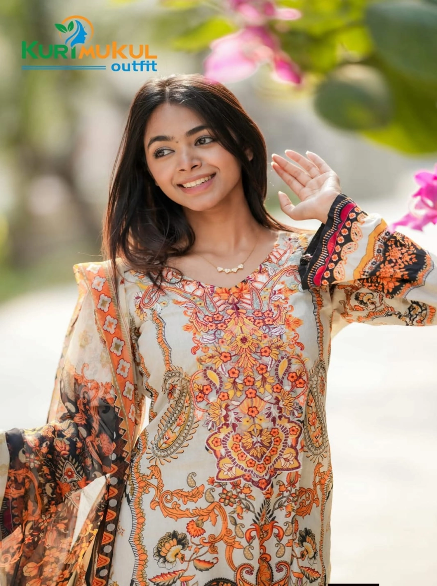 Indian Premium Embroidered 3-Piece Cotton Collection