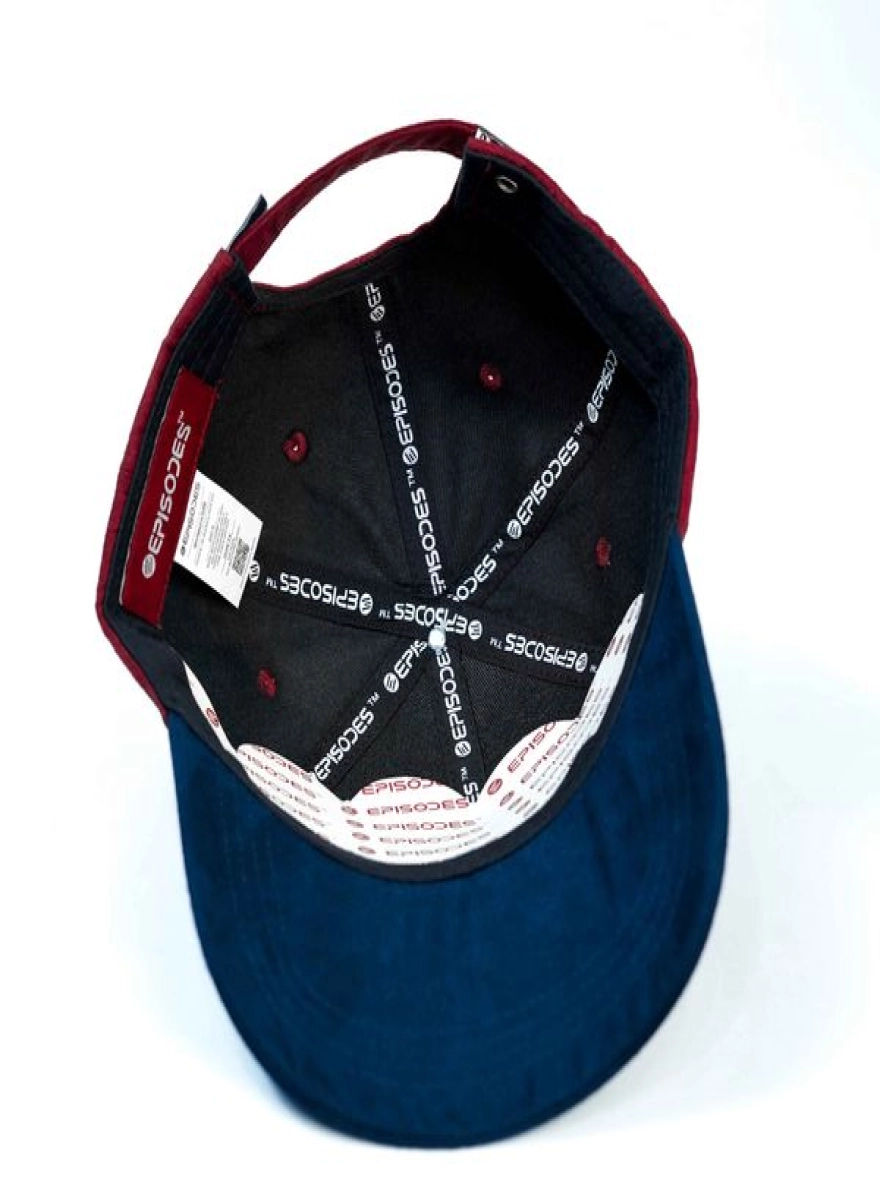 Episodes Maroon Dual Solid Suede Cap