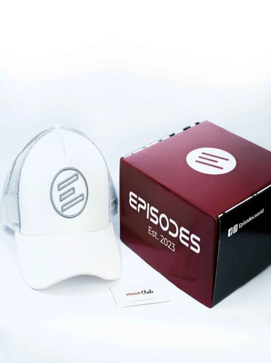 Episodes White Corduroy Trucker Cap