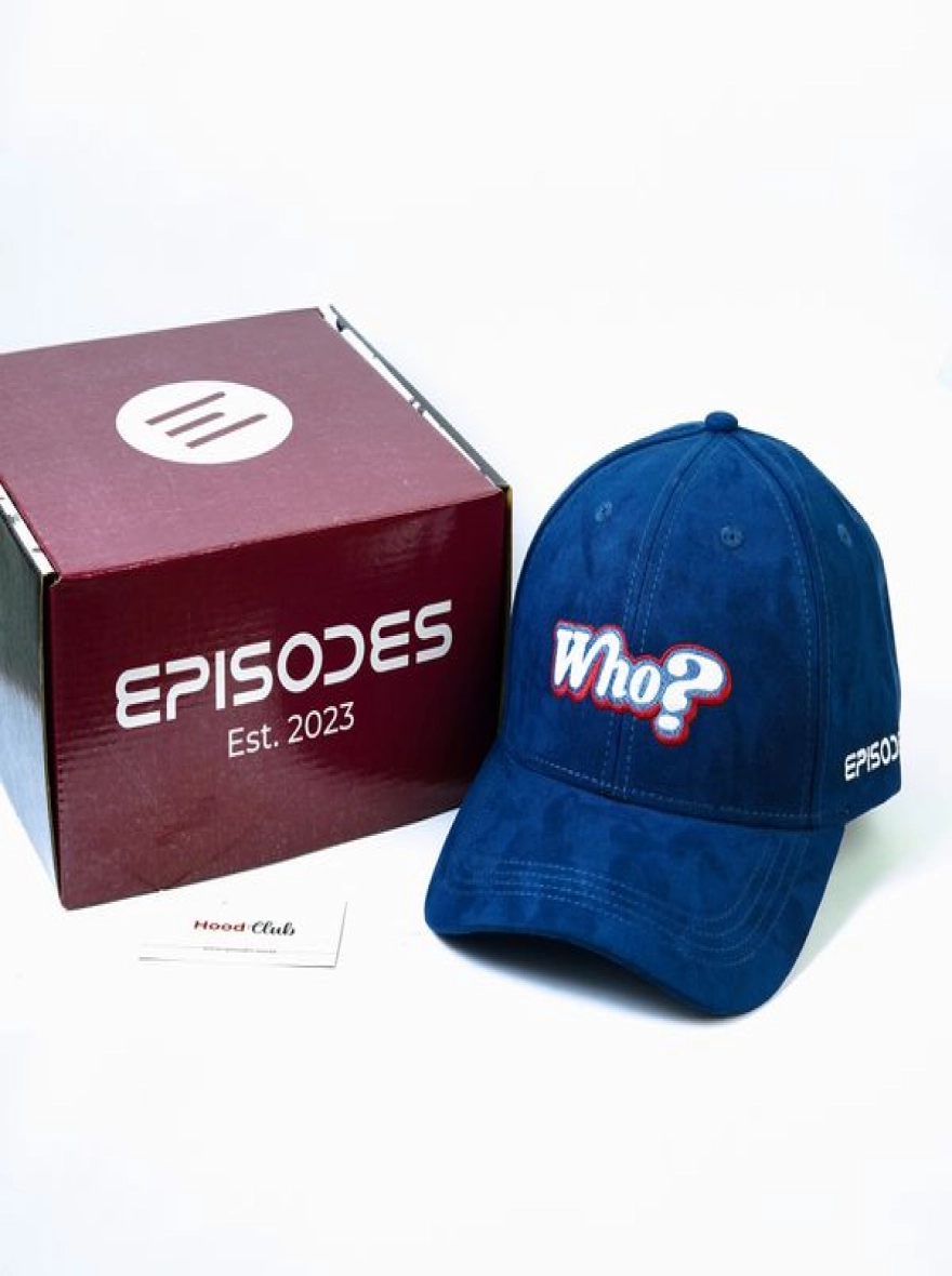 Episodes 'who?' Navy Suede Cap