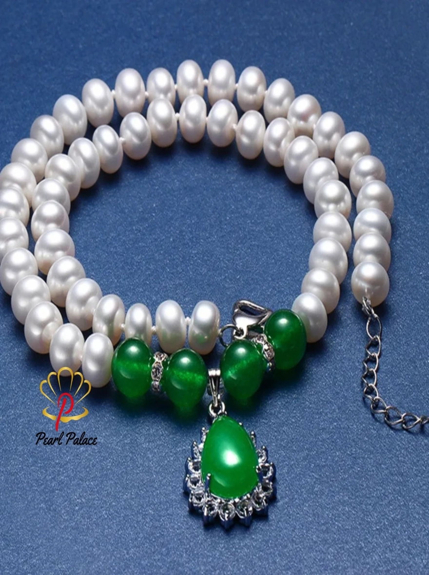 Natural Freshwater Pearl Necklace, High Luster AAAA Grade Round Pearl Necklace jewelry