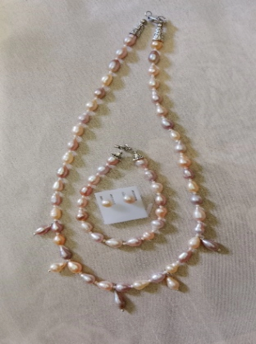 Original Fresh water pearl necklace set for women