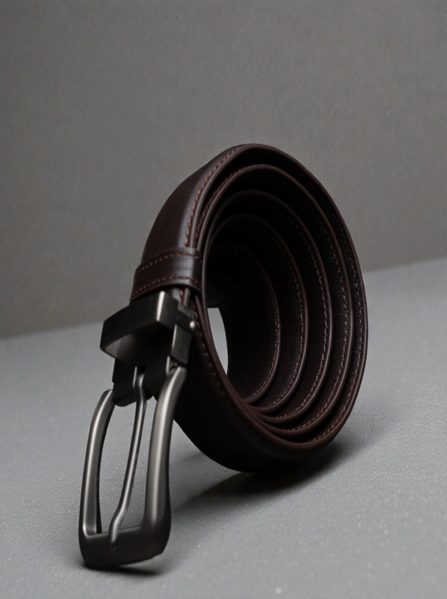 Zays Handcrafted Genuine Leather Belt for Men – Premium Quality, Adjustable, Stylish & Durable Chocolate
