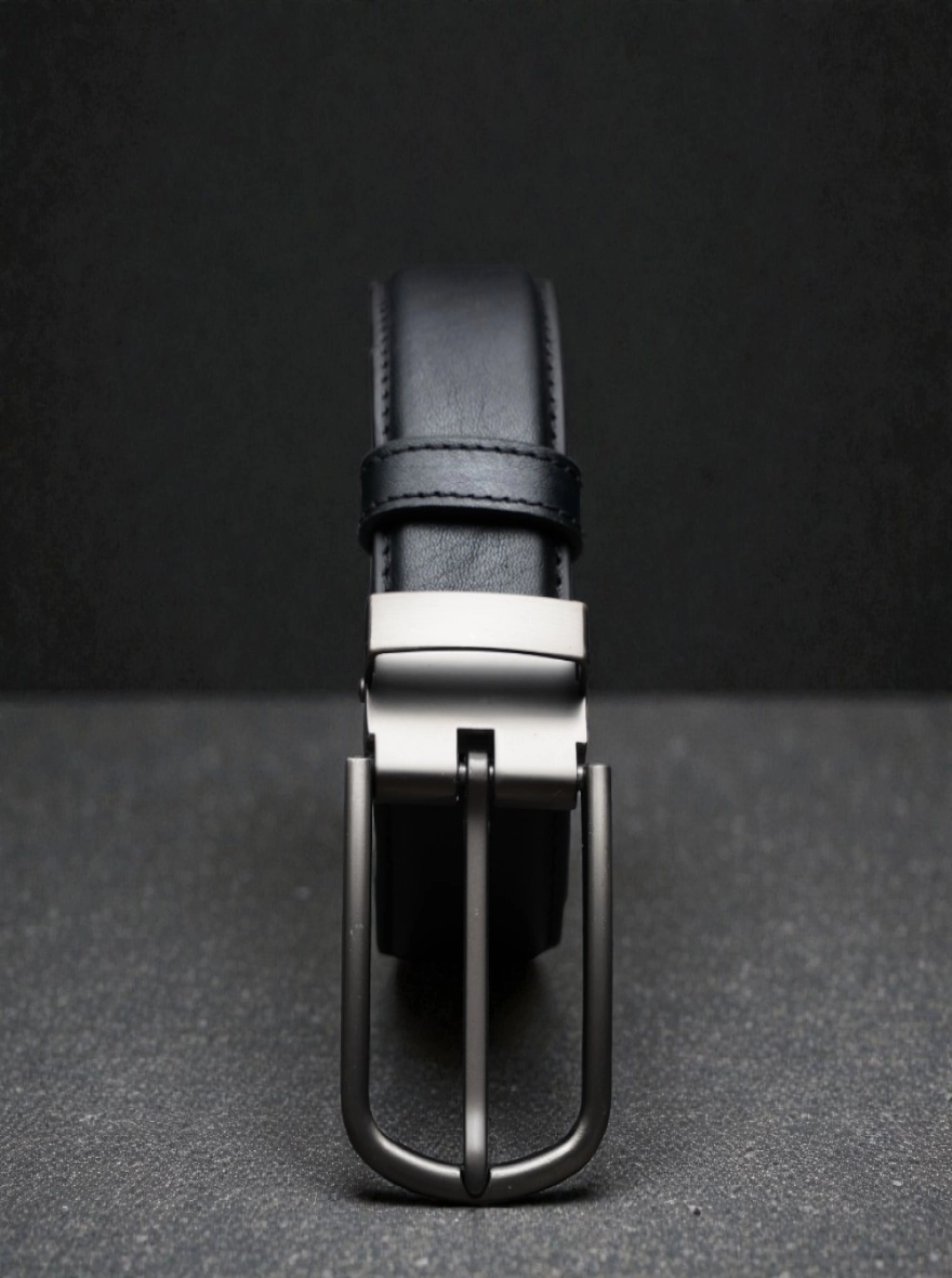 Zays Handcrafted Genuine Leather Belt for Men – Premium Quality, Adjustable, Stylish & Durable Black