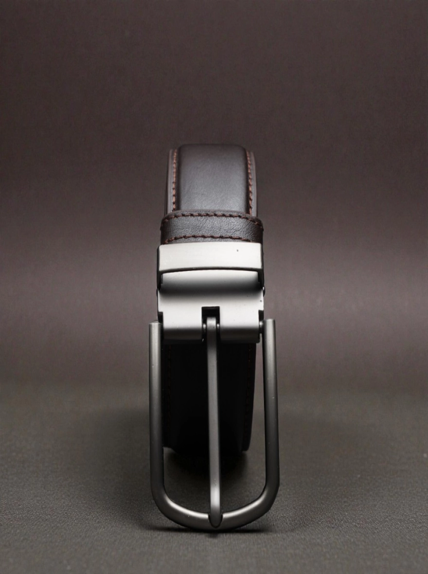 Zays Handcrafted Genuine Leather Belt for Men – Premium Quality, Adjustable, Stylish Chocolate