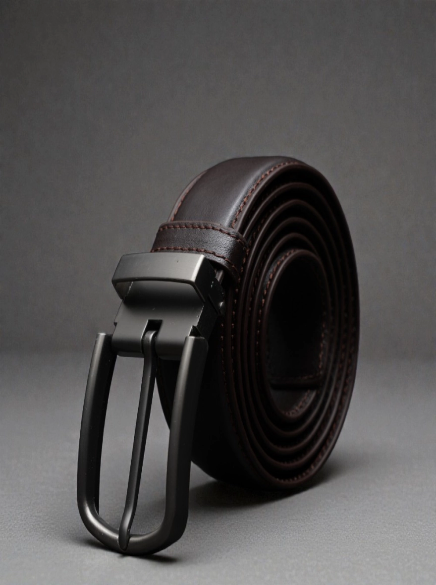 Zays Handcrafted Genuine Leather Belt for Men – Premium Quality, Adjustable, Stylish Chocolate