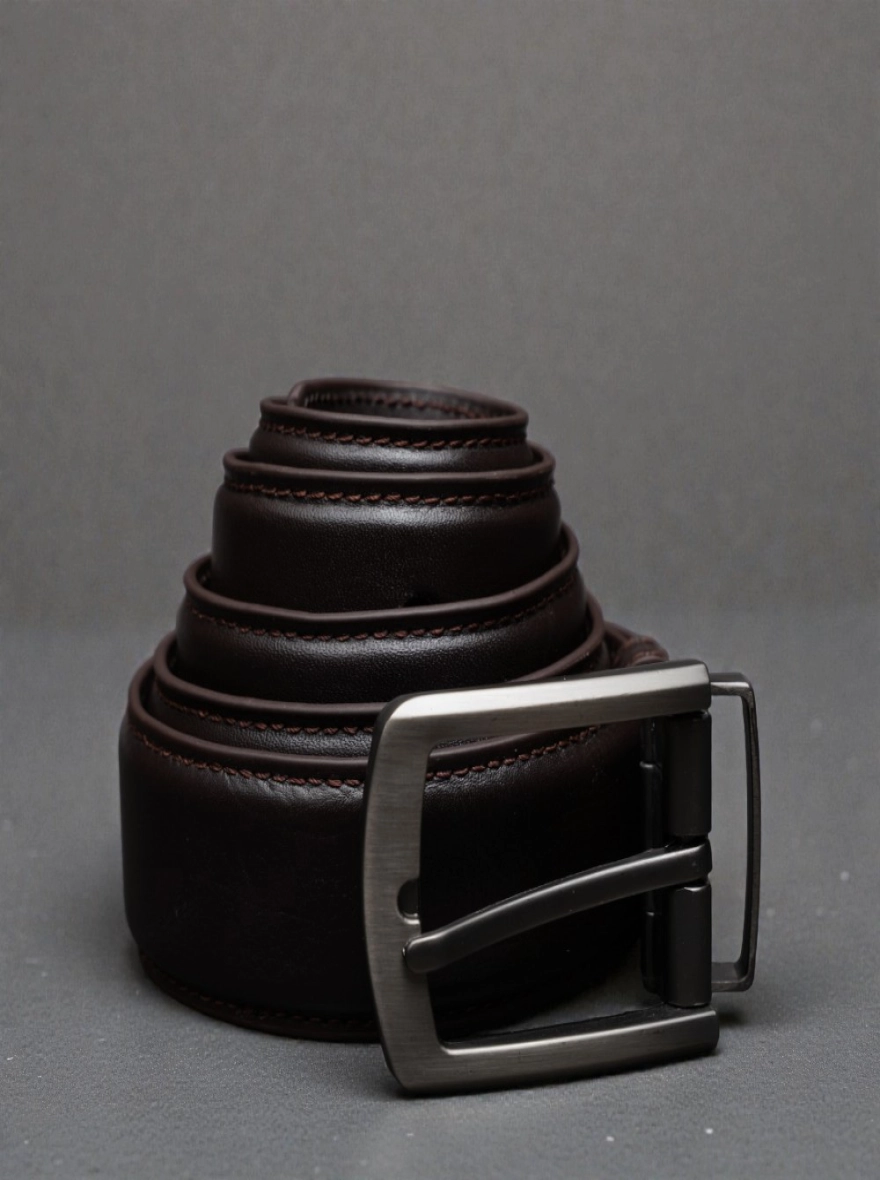 Zays Handcrafted Genuine Leather Belt for Men – Premium Quality, Adjustable, Stylish Chocolate and Black