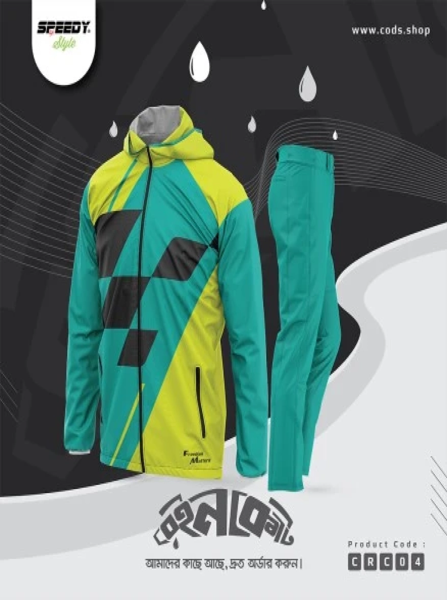Rain Coat Premium Printed -CRC-04