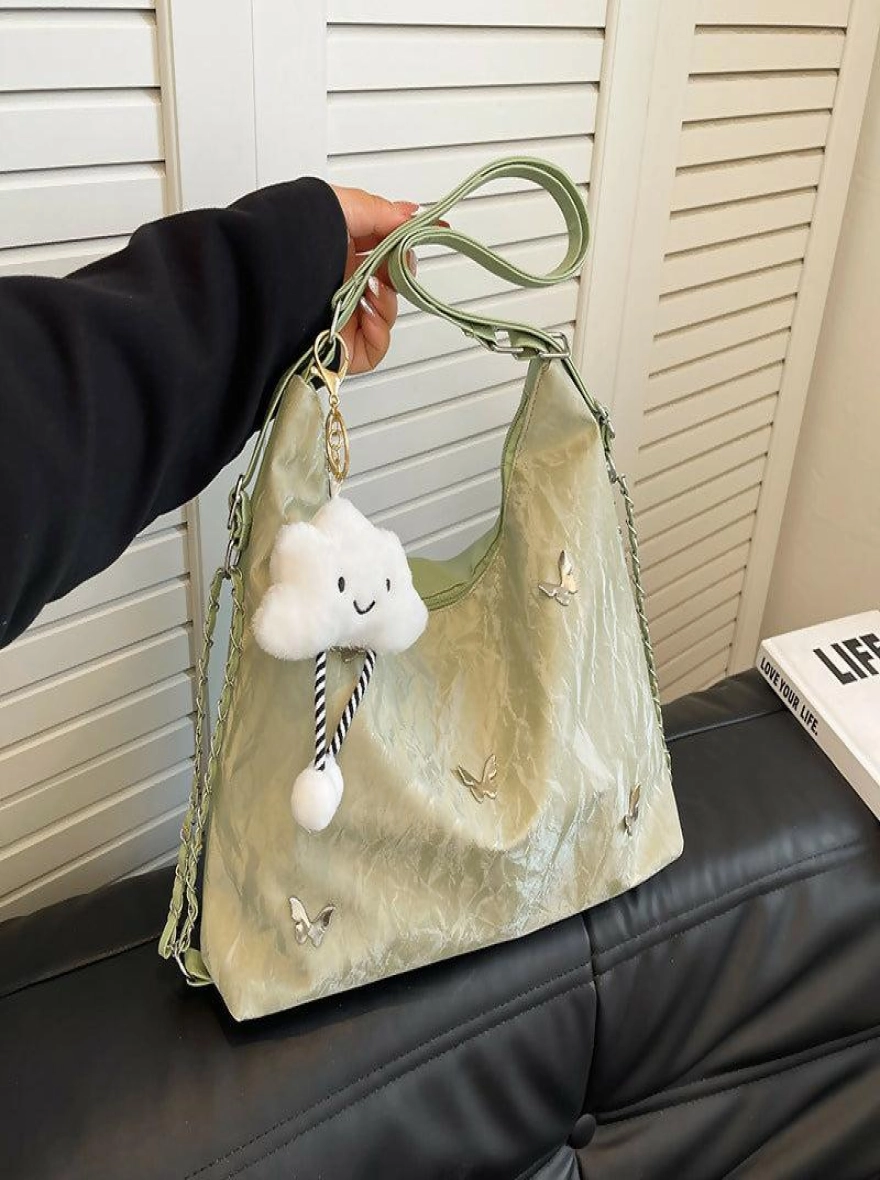 Multiposition Fashion Tote Bag with Cloud Charm for Girls