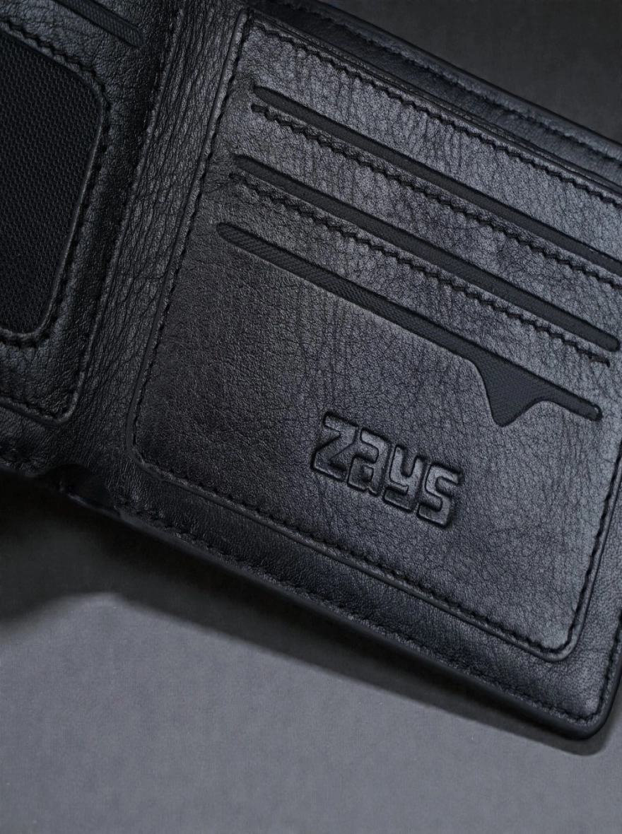 Zays Handcrafted Crocodile Embossed Premium Leather Bifold Wallet