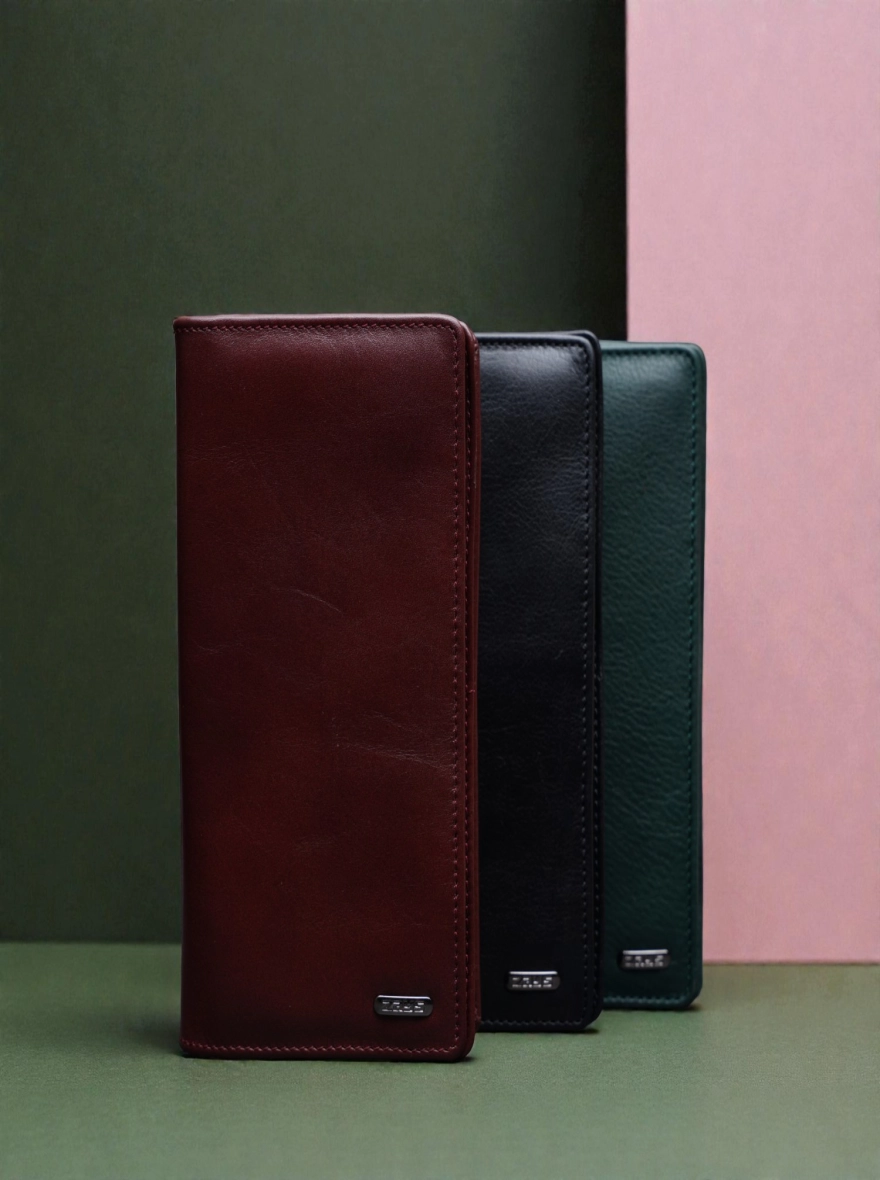 Zays Handcrafted Premium Eco-Friendly Leather Long Wallet